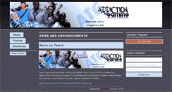 Desktop Screenshot of addictiontogaming.com