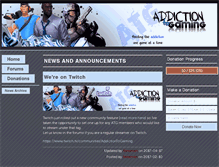 Tablet Screenshot of addictiontogaming.com